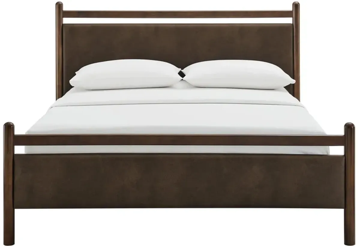 Ginny Platform Bed Frame by Modway Full / Wenge Heathered Ivory