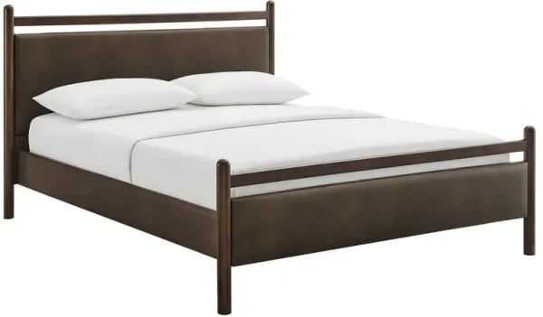 Ginny Platform Bed Frame by Modway Full / Wenge Mushroom