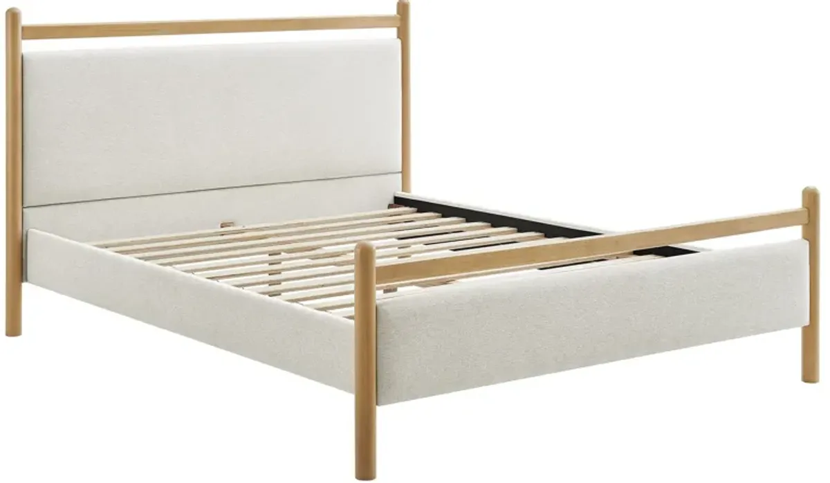 Ginny Platform Bed Frame by Modway King / Wenge Mushroom