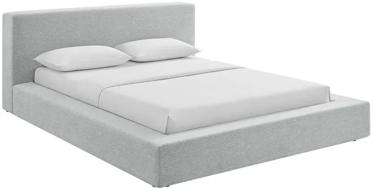 Luma Chenille Upholstered Platform Bed Frame by Modway