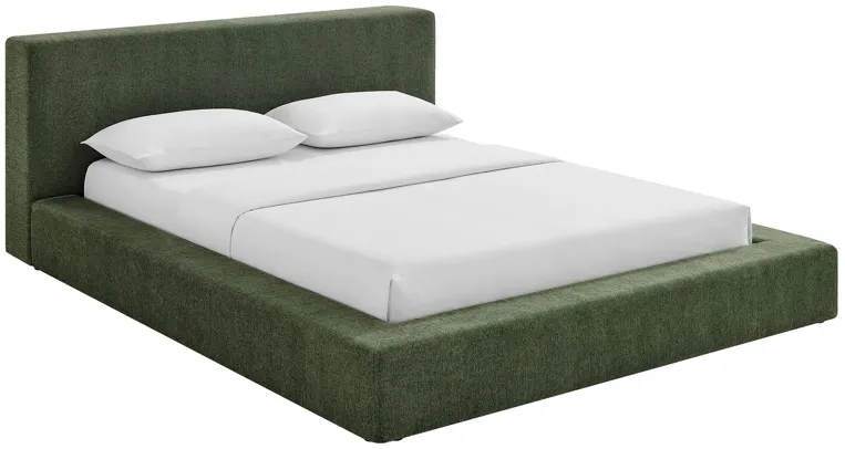Luma Chenille Upholstered Platform Bed Frame by Modway