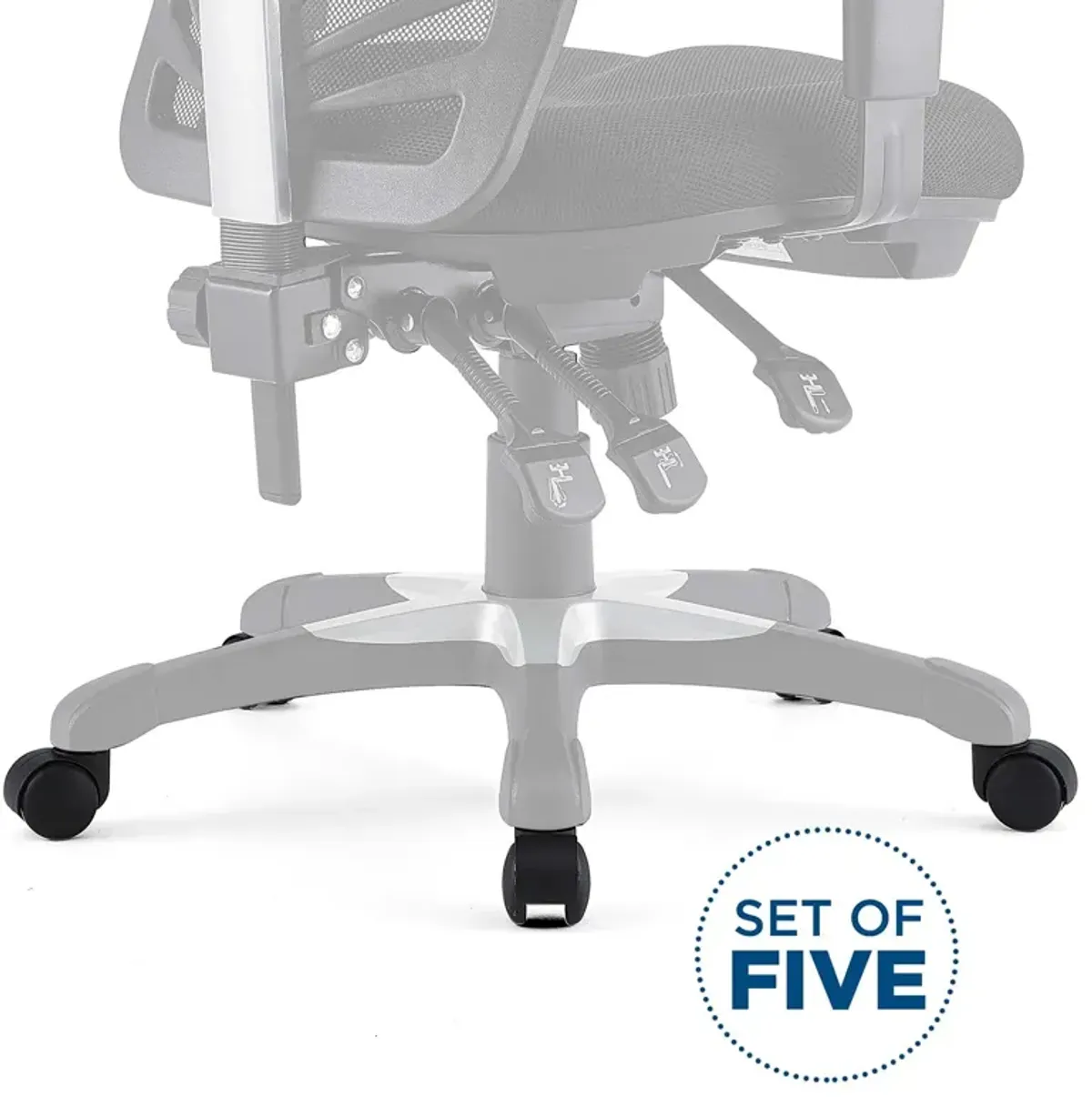 Caster Office Chair Casters Set of 5 by Modway