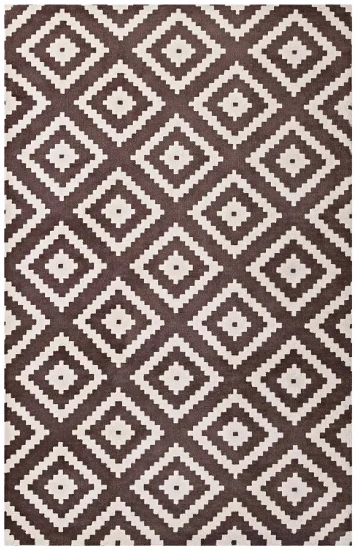 Alika Abstract Diamond Trellis Area Rug by Modway