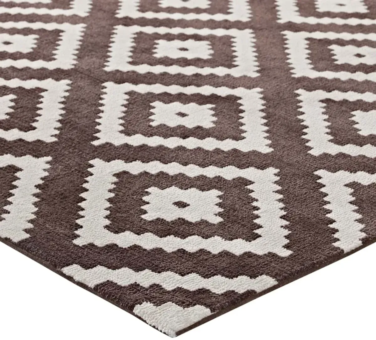 Alika Abstract Diamond Trellis Area Rug by Modway