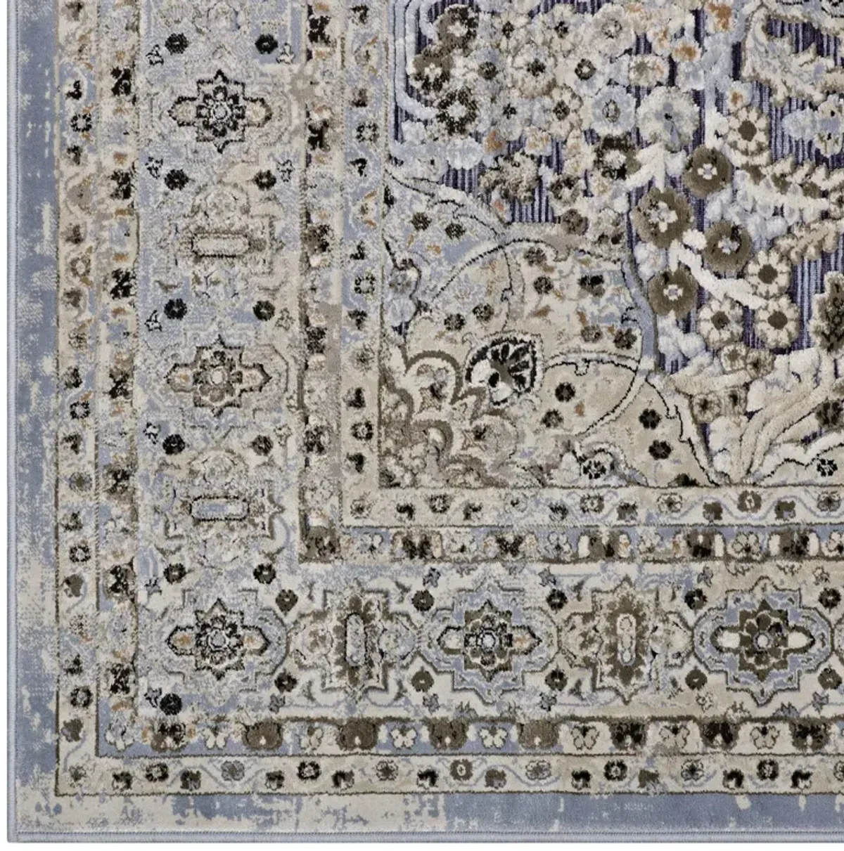 Elqenna Ornate Vintage Floral Turkish Area Rug by Modway