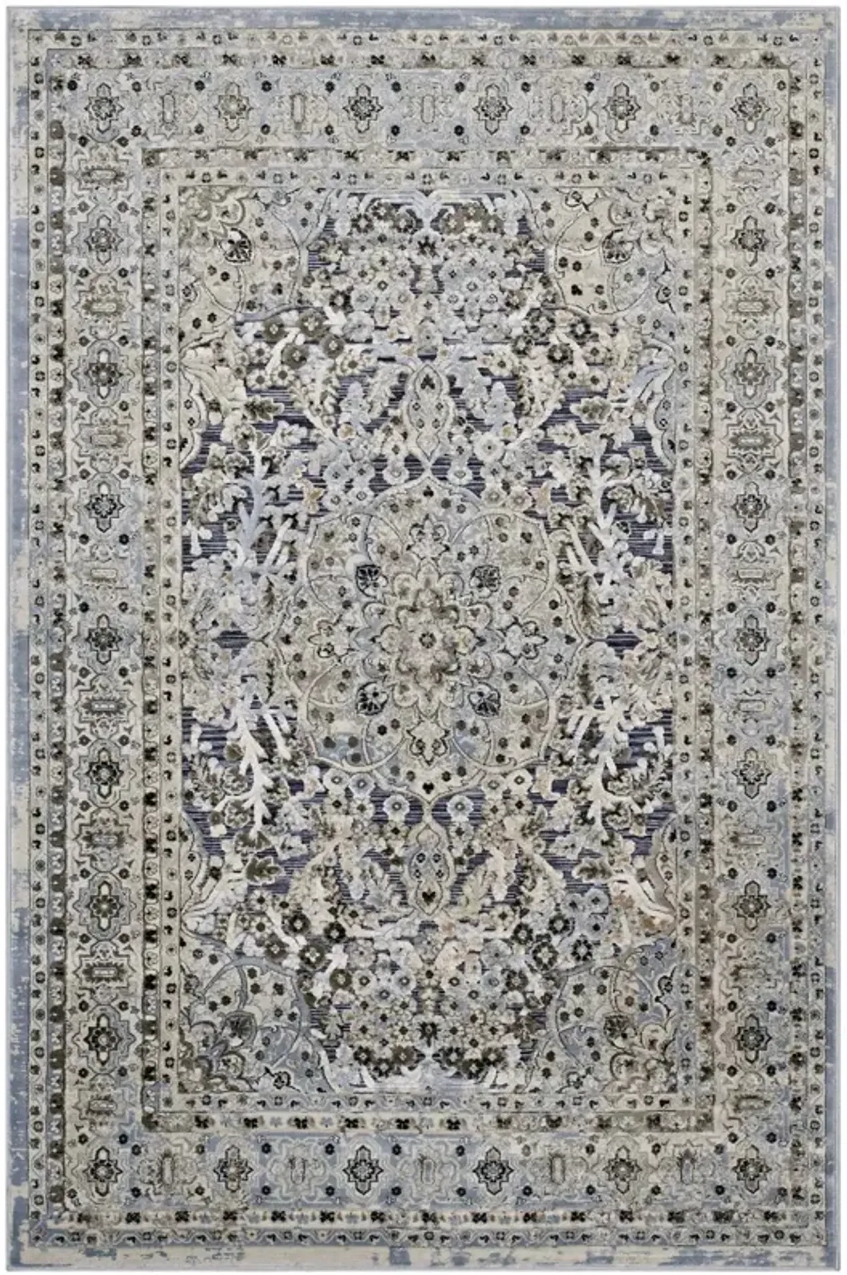 Elqenna Ornate Vintage Floral Turkish Area Rug by Modway