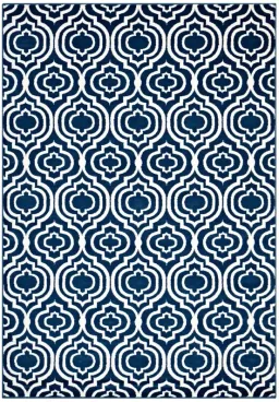 Moroccan Blue and Ivory color