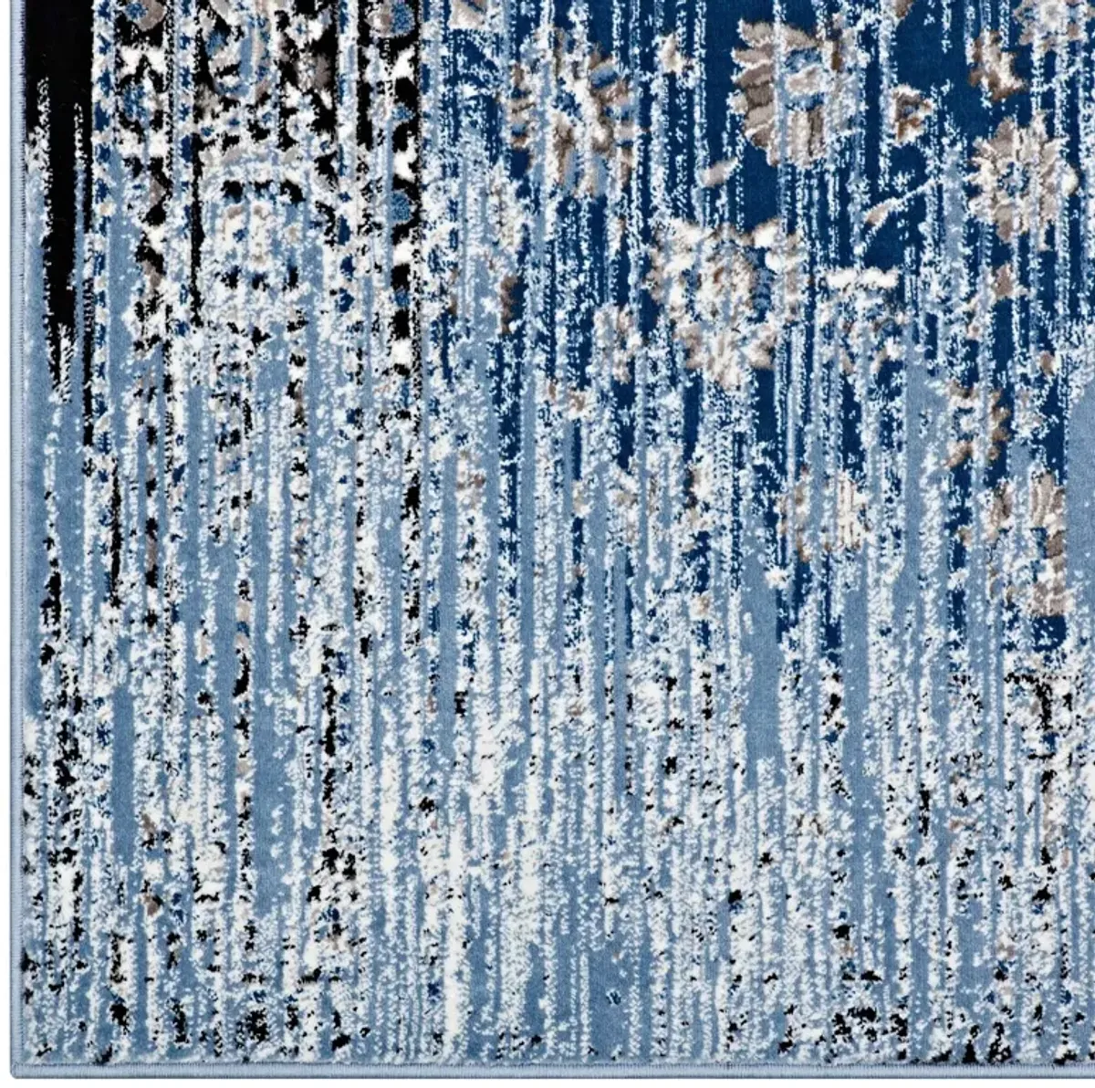 Chiara Distressed Floral Lattice Contemporary Area Rug by Modway