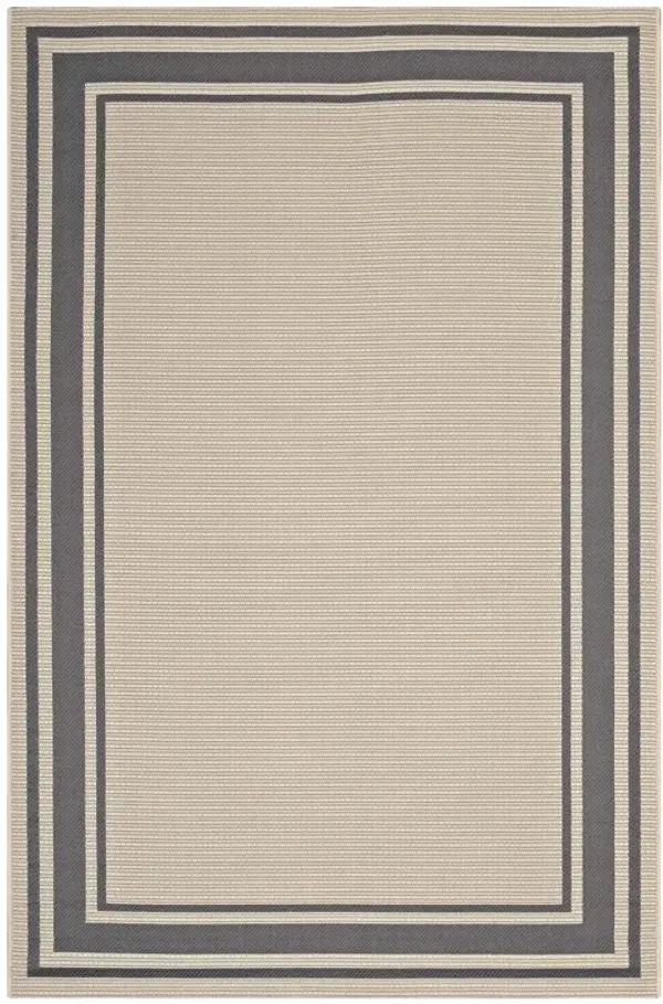 Rim Solid Border Indoor and Outdoor Area Rug by Modway