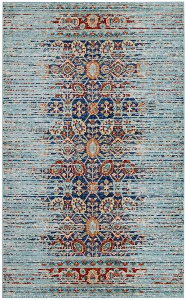 Naria Distressed Vintage Medallion Area Rug by Modway Multicolored / 8x10