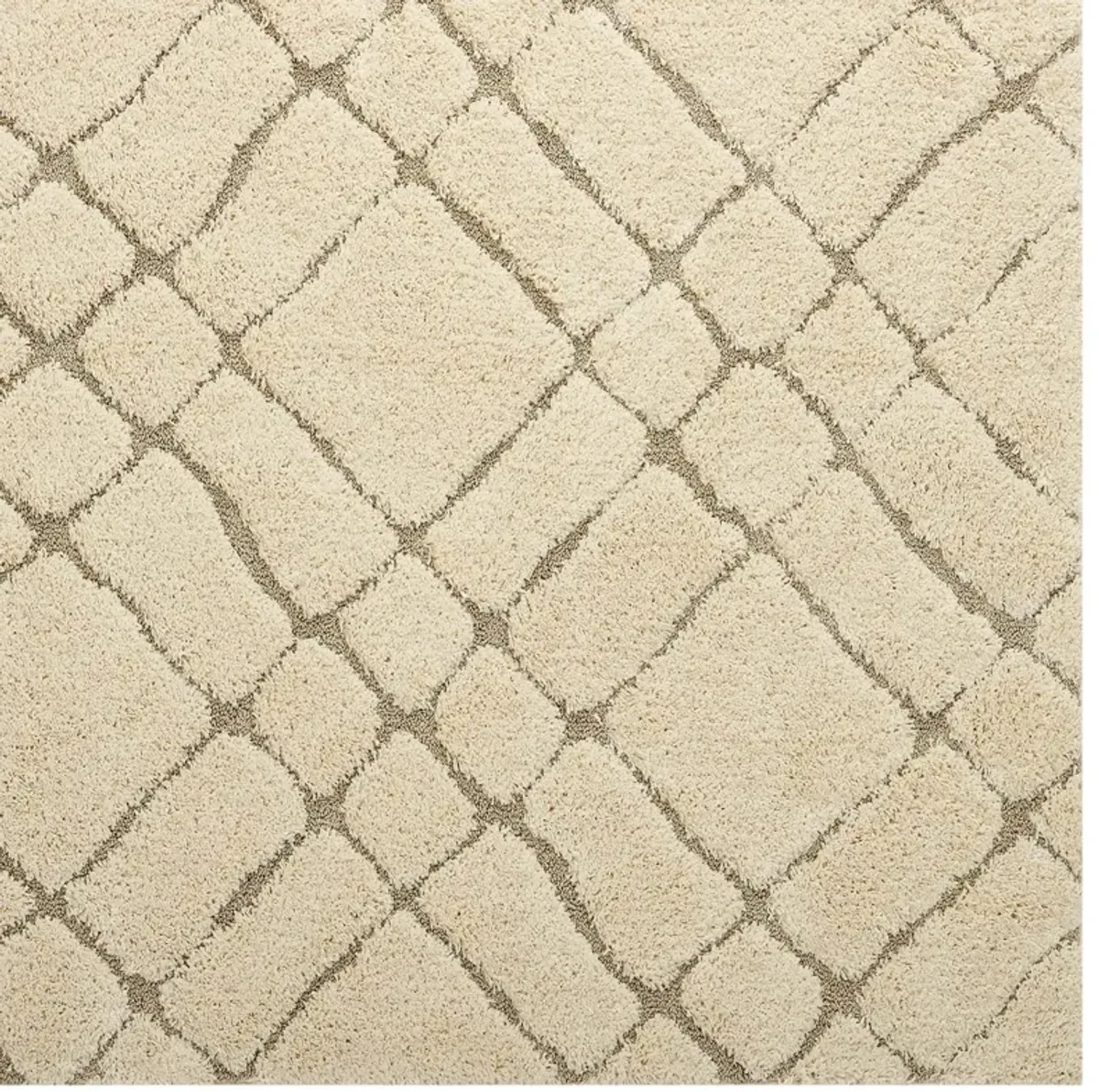 Jubilant Verona Abstract Geometric Shag Area Rug by Modway