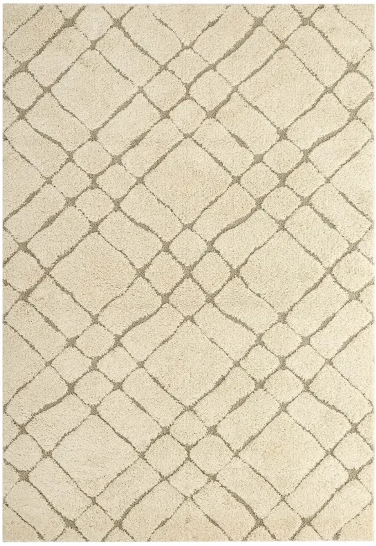 Jubilant Verona Abstract Geometric Shag Area Rug by Modway