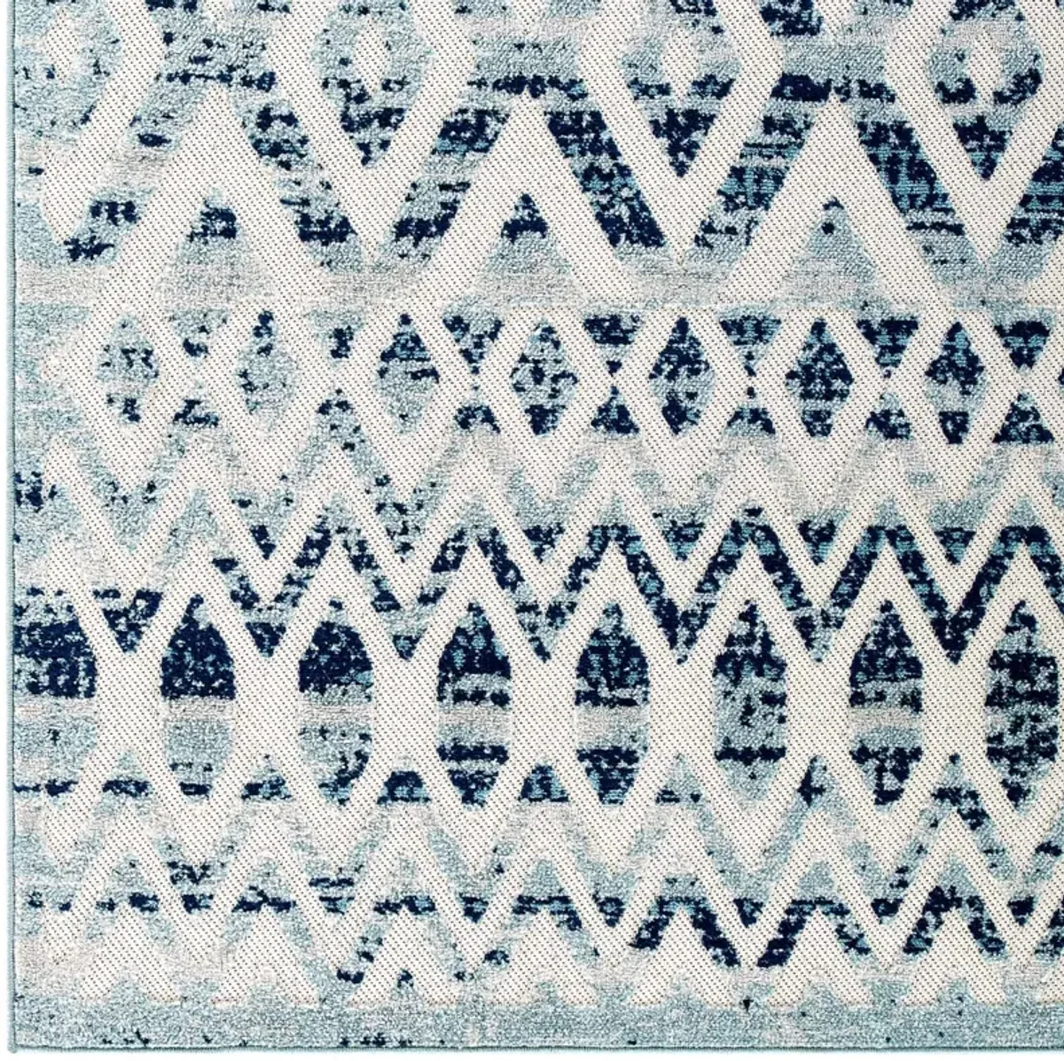 Reflect Tamako Diamond and Chevron Moroccan Trellis Indoor / Outdoor Area Rug by Modway