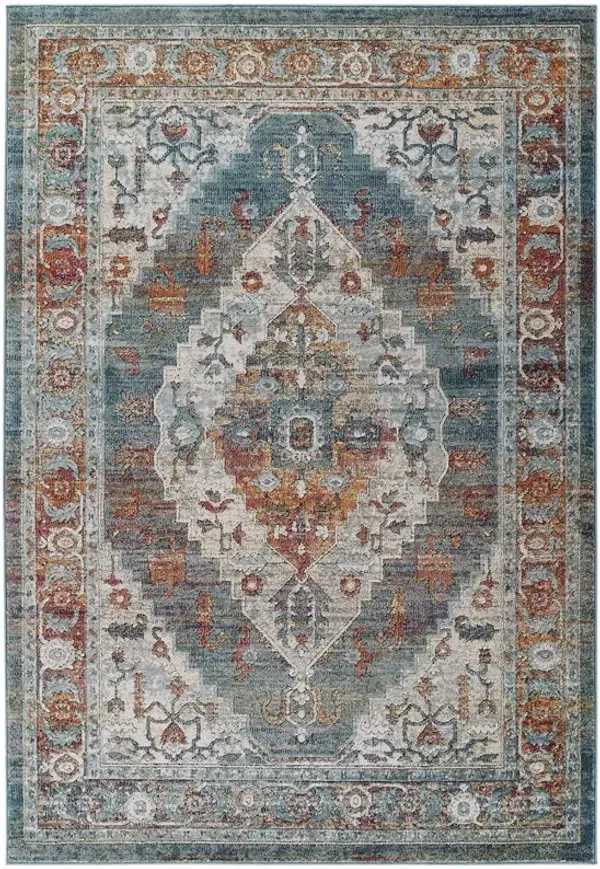 Tribute Camellia Distressed Vintage Floral Vintage Medallion Area Rug by Modway