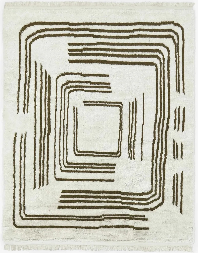Earth Maze Moroccan Shag Rug by Élan Byrd