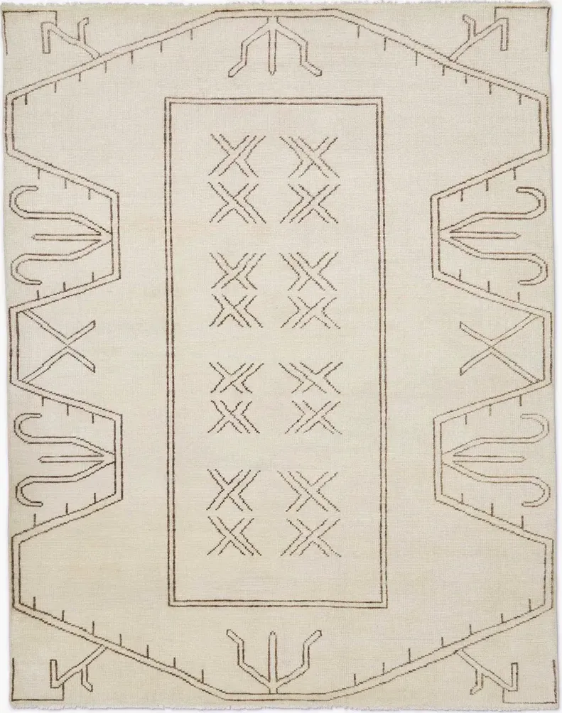 Rehya Hand-Knotted Wool Rug