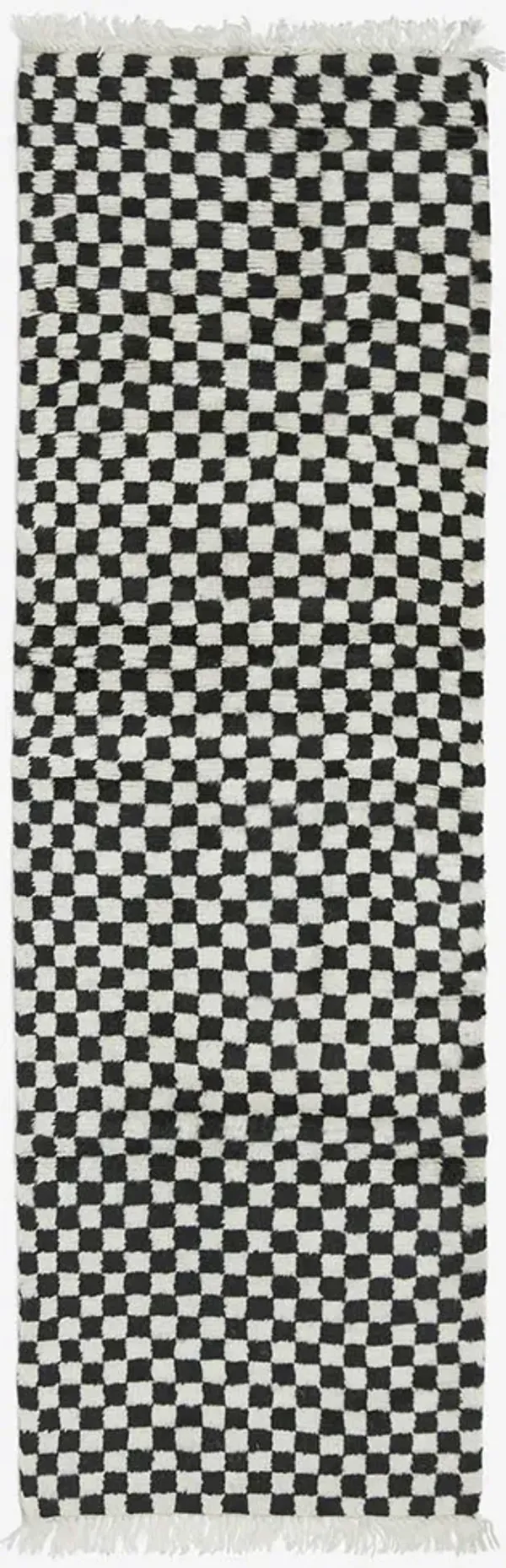Checkerboard Hand-Knotted Wool Rug by Sarah Sherman Samuel