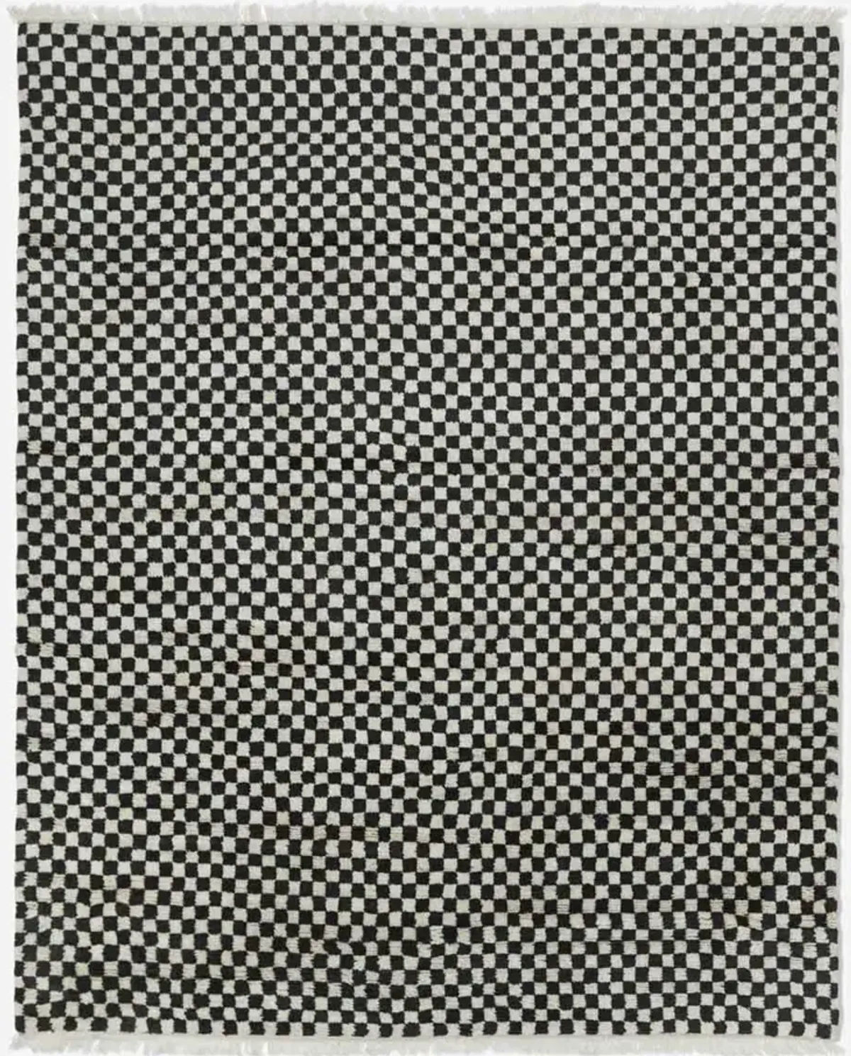 Checkerboard Hand-Knotted Wool Rug by Sarah Sherman Samuel