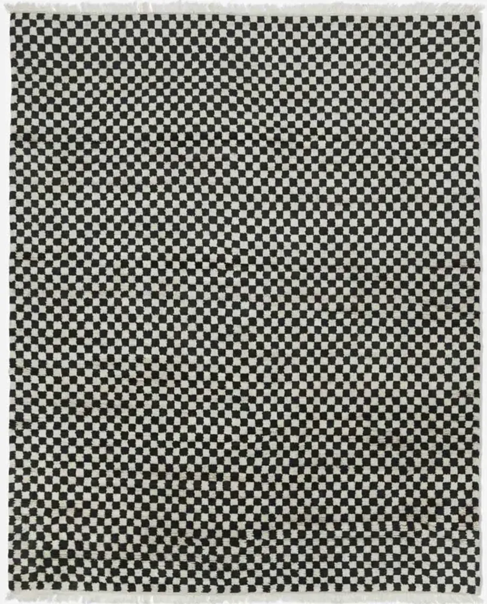 Checkerboard Hand-Knotted Wool Rug by Sarah Sherman Samuel