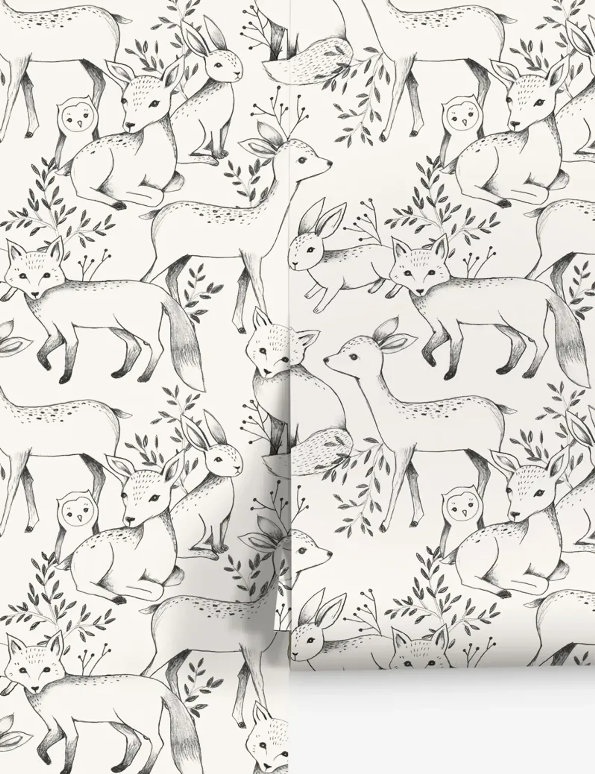Woodland Wallpaper By Rylee Cru Lulu And Georgia | Furniture.com