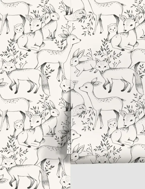 Woodland Wallpaper by Rylee + Cru