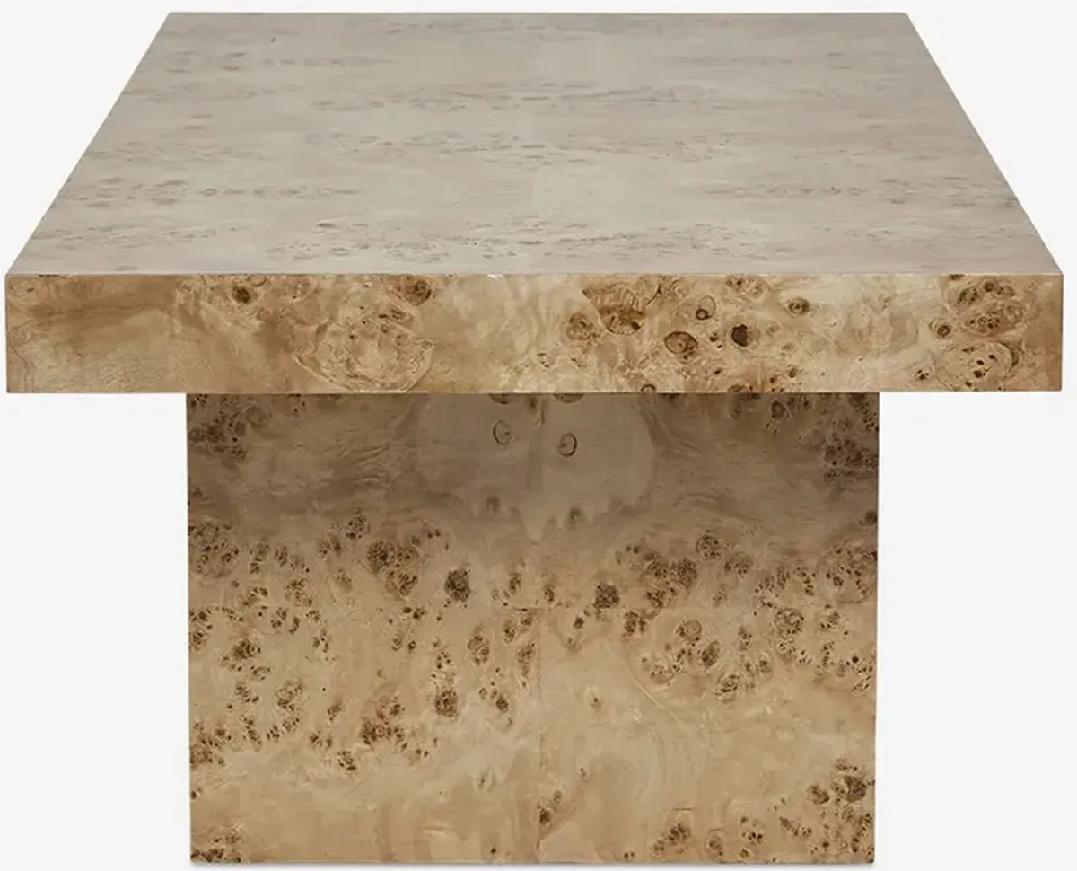 Brisa Burl Wood Coffee Table