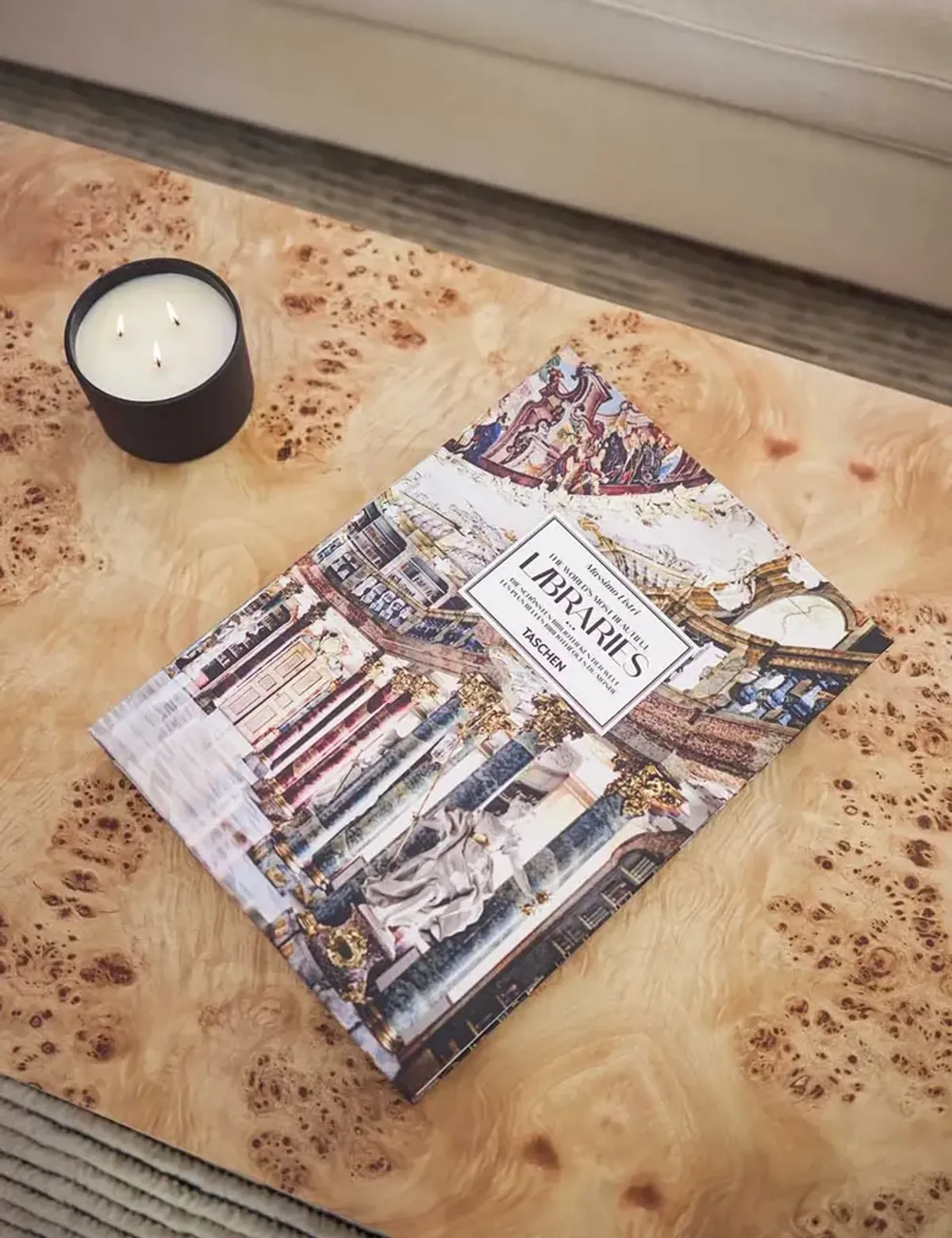 Brisa Burl Wood Coffee Table