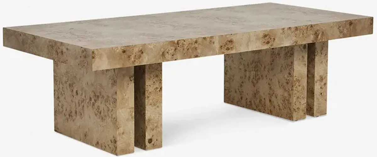 Brisa Burl Wood Coffee Table