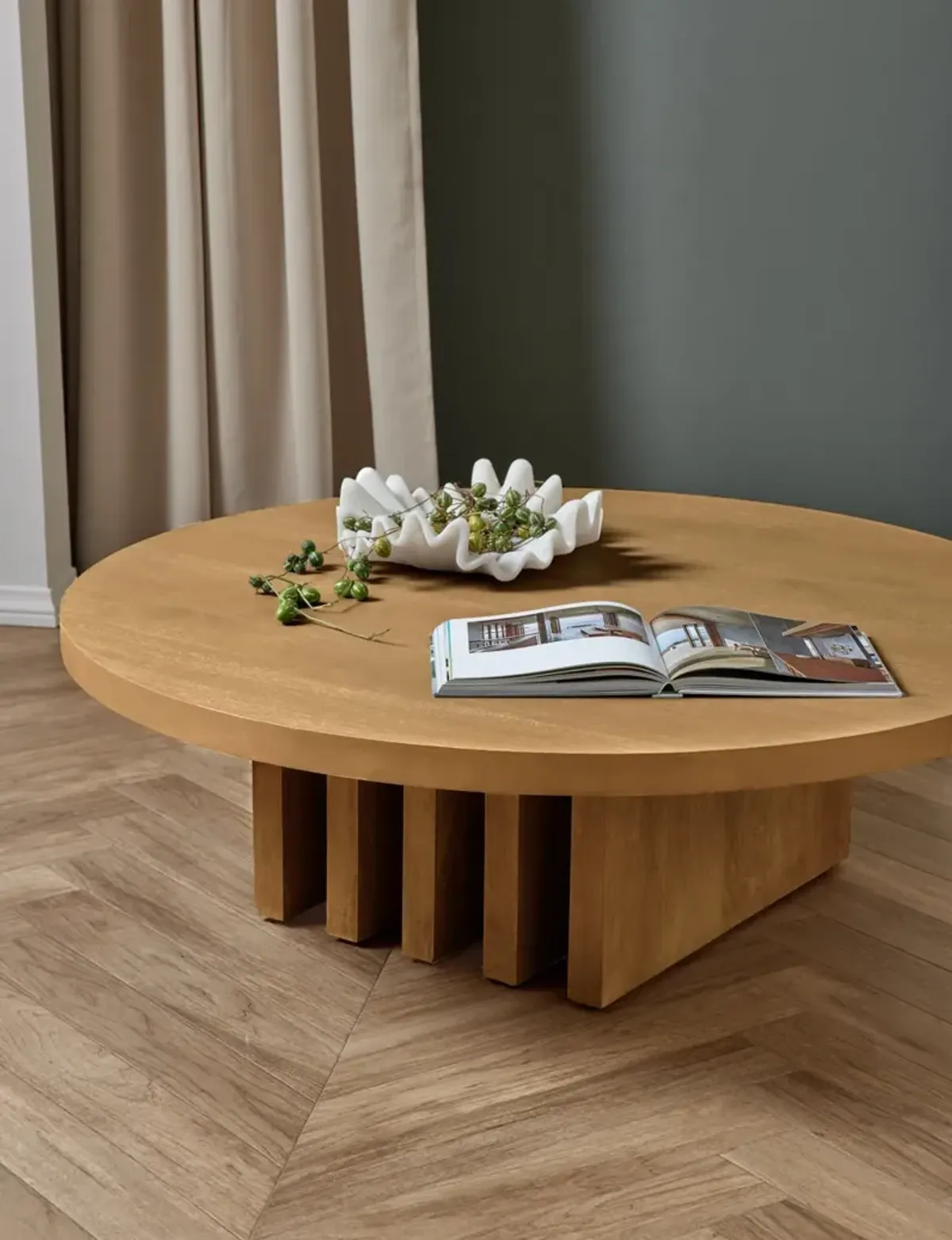 Pentwater Round Coffee Table by Sarah Sherman Samuel