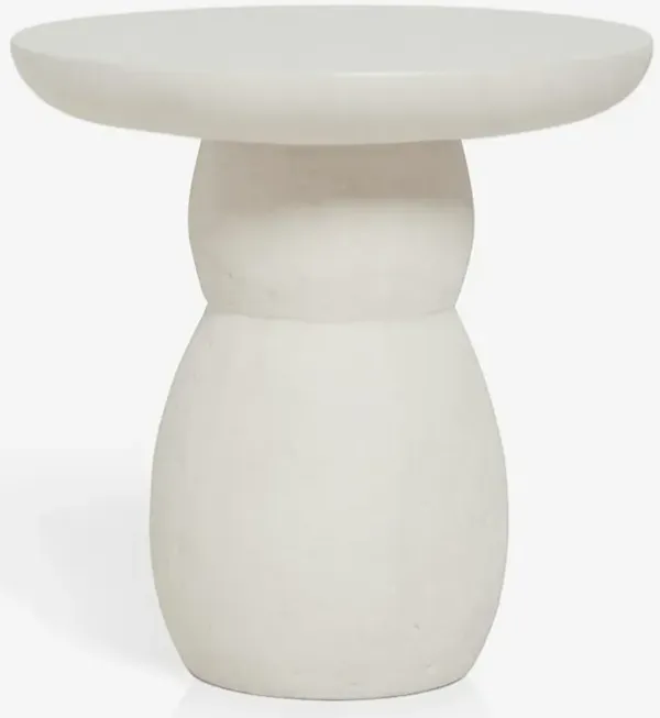 Clouded Round Side Table by Sarah Sherman Samuel