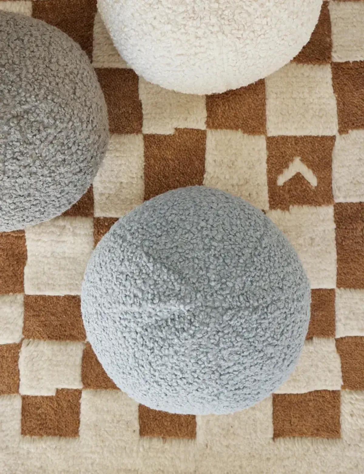 Bouclé Ball Pillow by Sarah Sherman Samuel