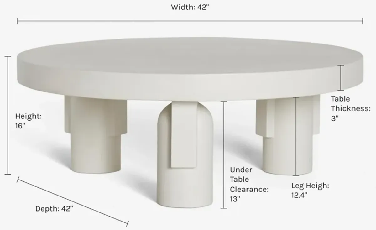 Anja Indoor / Outdoor Round Coffee Table