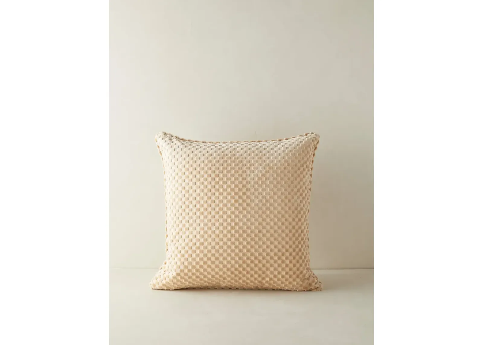 Hi-Lo Checker Velvet Pillow by Sarah Sherman Samuel