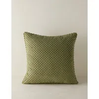 Hi-Lo Checker Velvet Pillow by Sarah Sherman Samuel