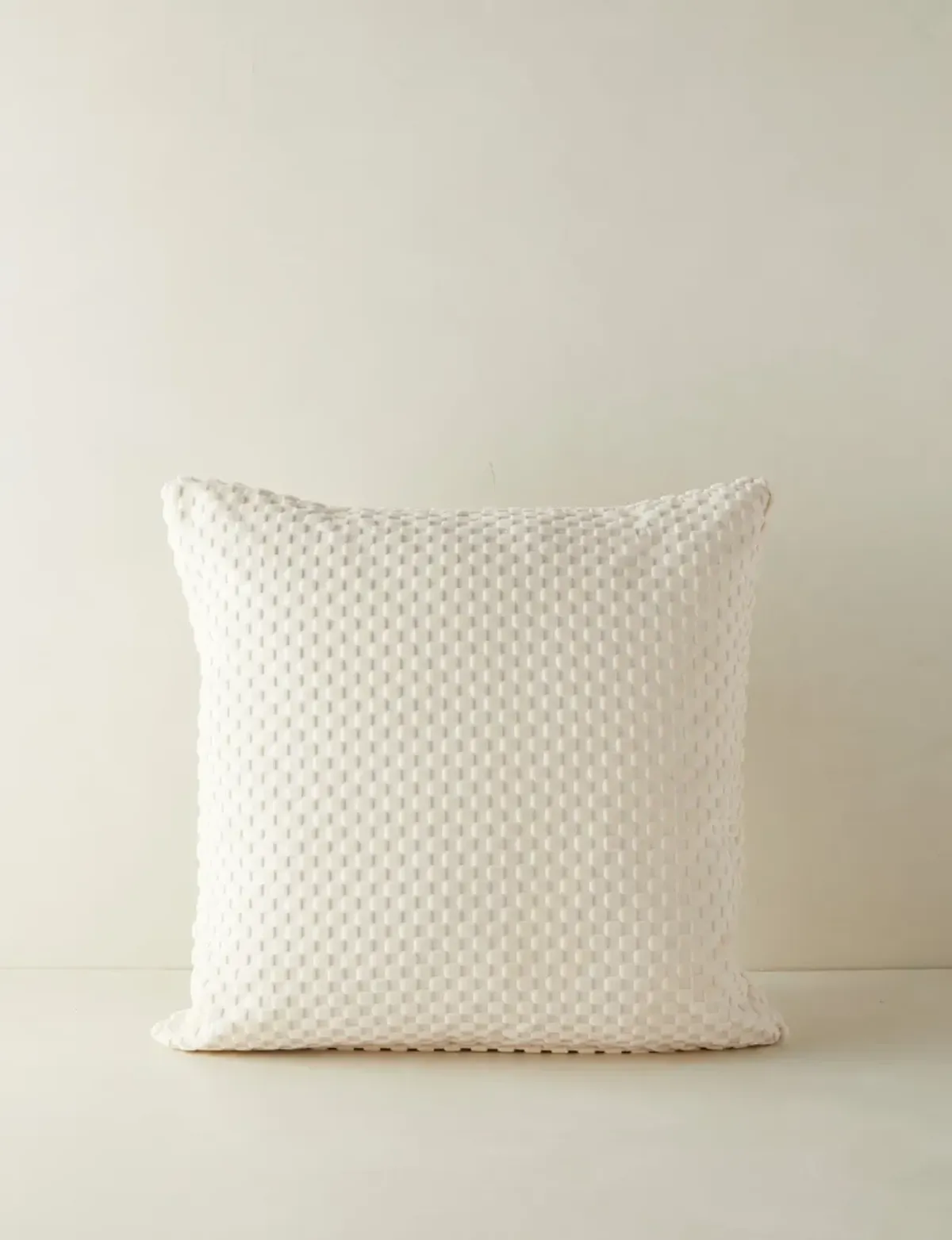 Hi-Lo Checker Velvet Pillow by Sarah Sherman Samuel