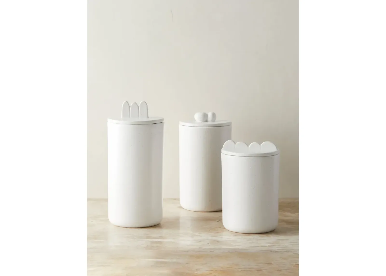 Shapeshifter Ceramic Canister (Set of 3) by Sarah Sherman Samuel