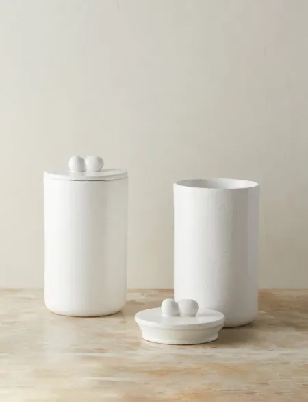 Shapeshifter Ceramic Canister (Set of 2) by Sarah Sherman Samuel
