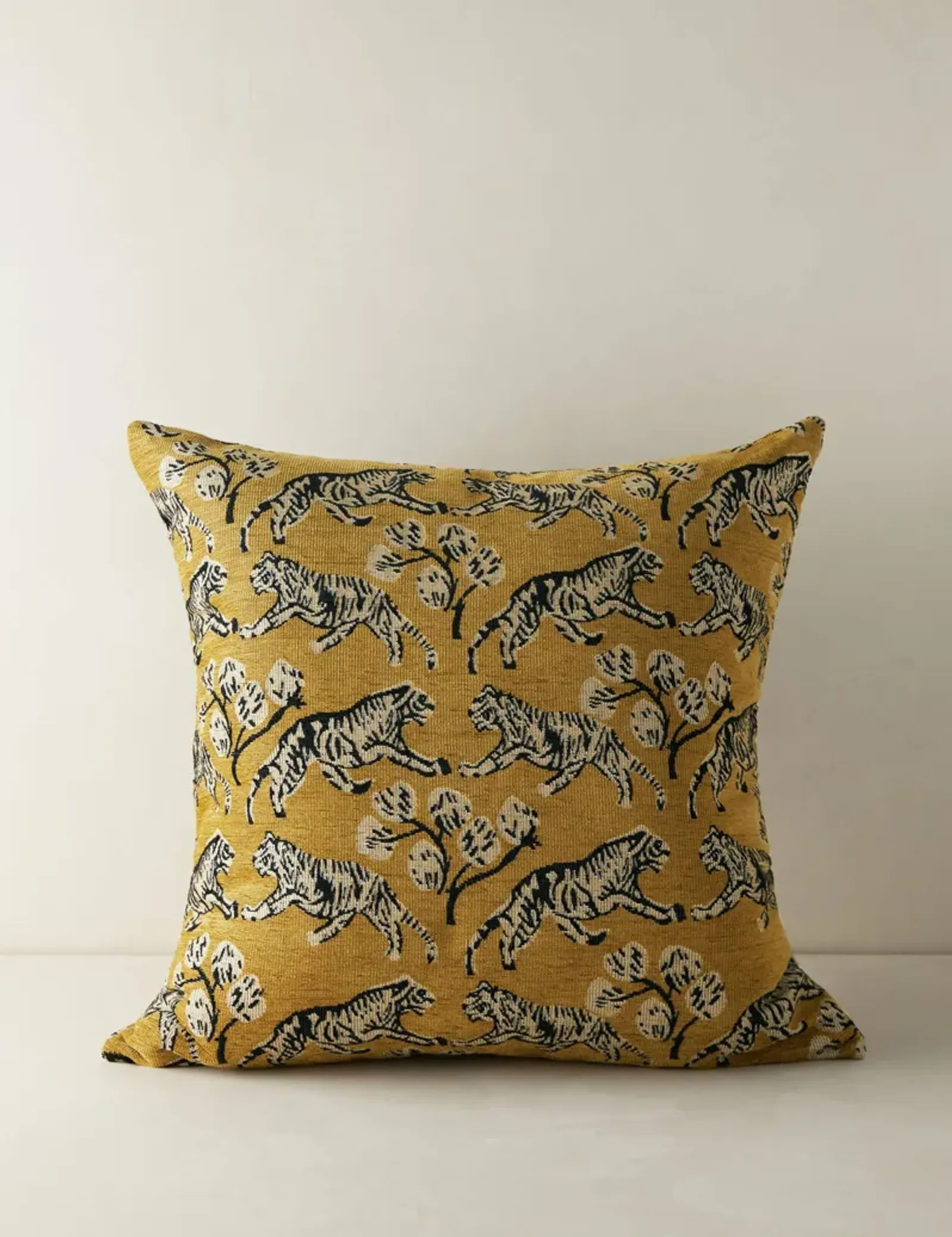 Tiger Jacquard Pillow by Sarah Sherman Samuel