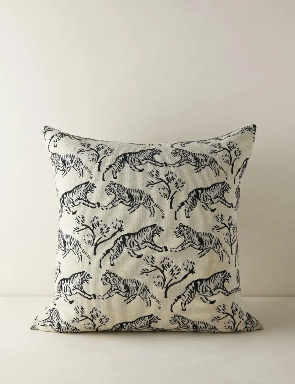 Tiger Jacquard Pillow by Sarah Sherman Samuel