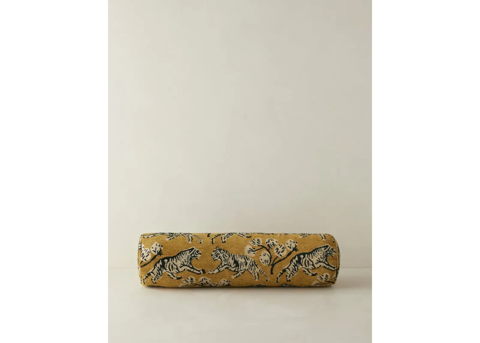 Tiger Jacquard Bolster Pillow by Sarah Sherman Samuel