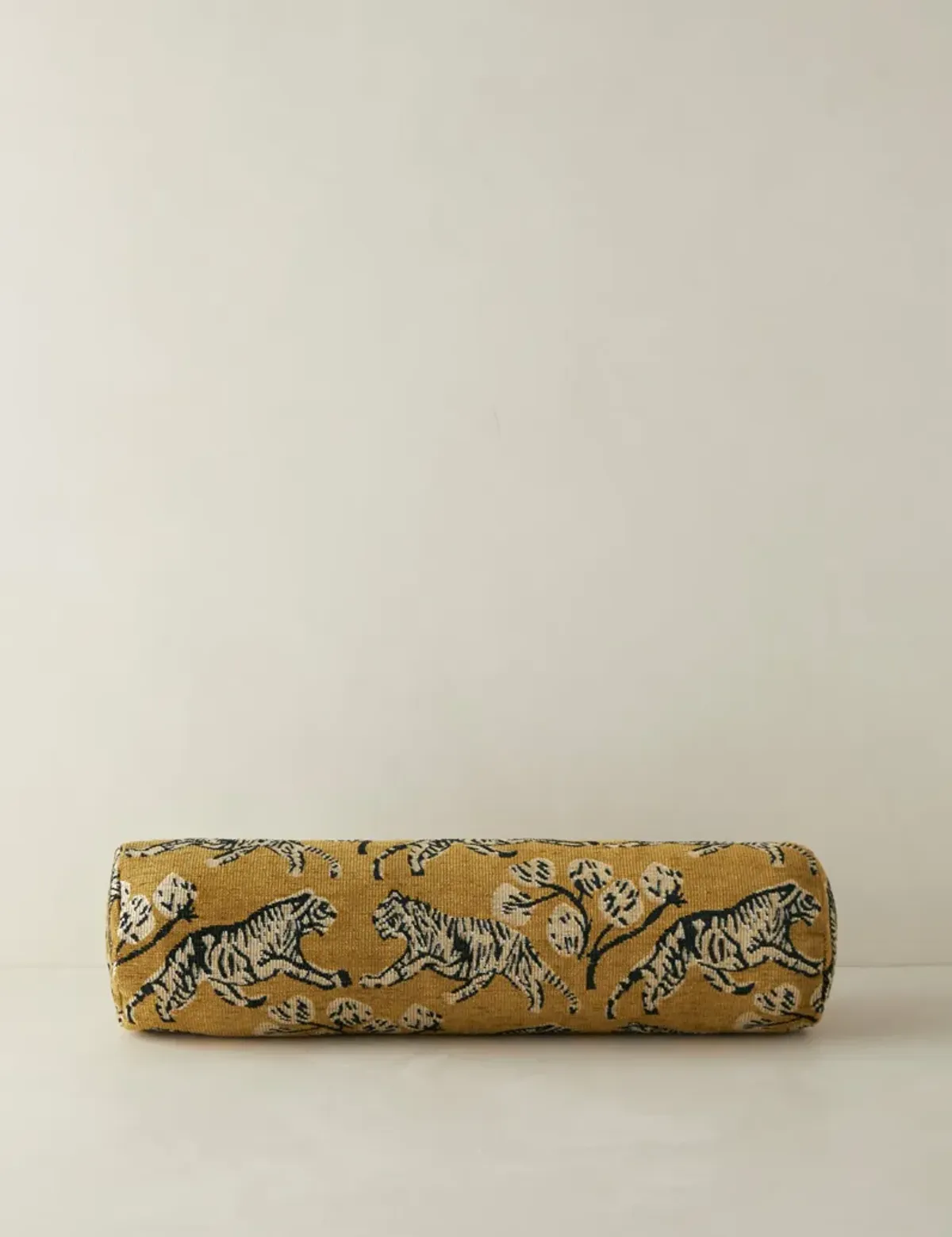 Tiger Jacquard Bolster Pillow by Sarah Sherman Samuel