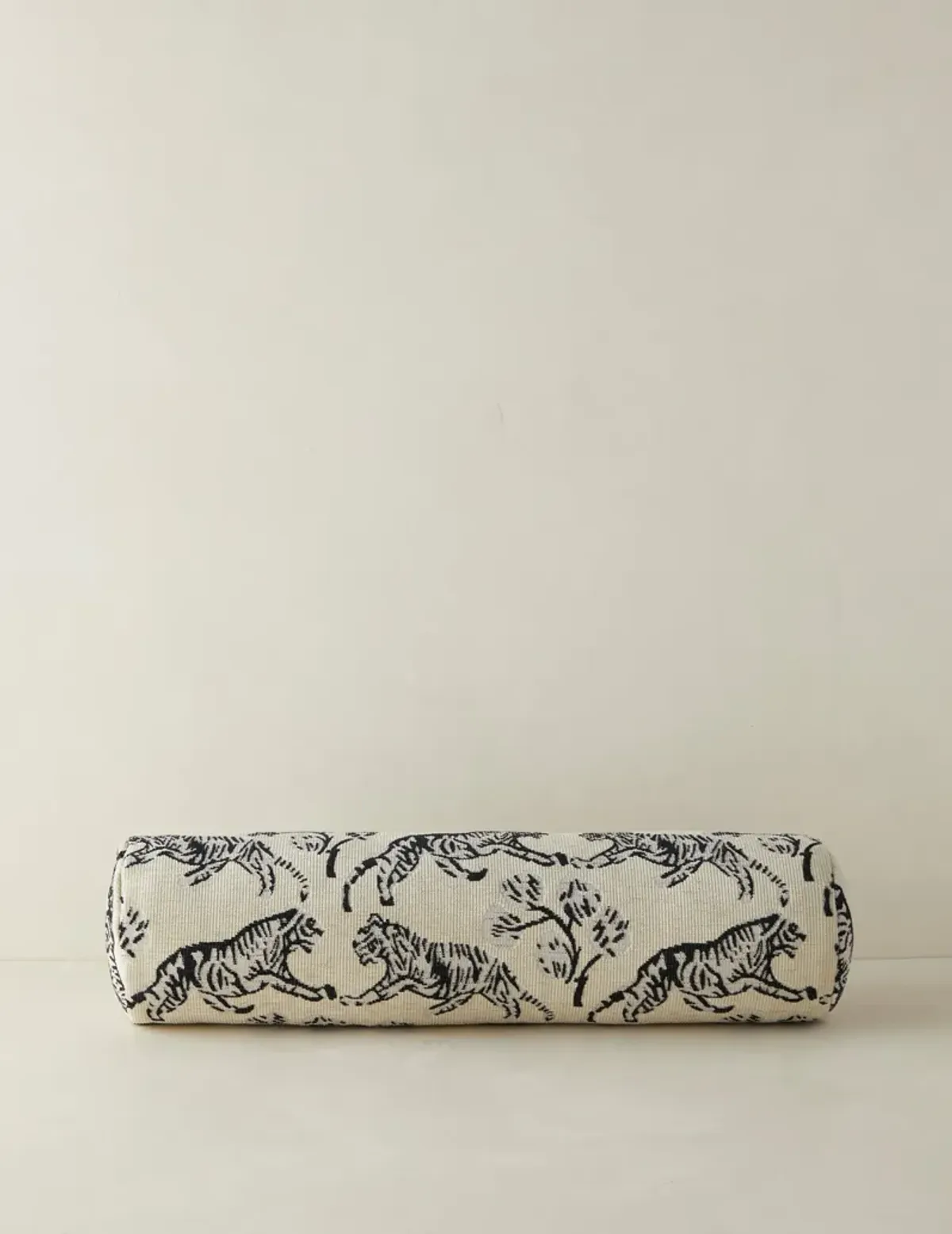 Tiger Jacquard Bolster Pillow by Sarah Sherman Samuel