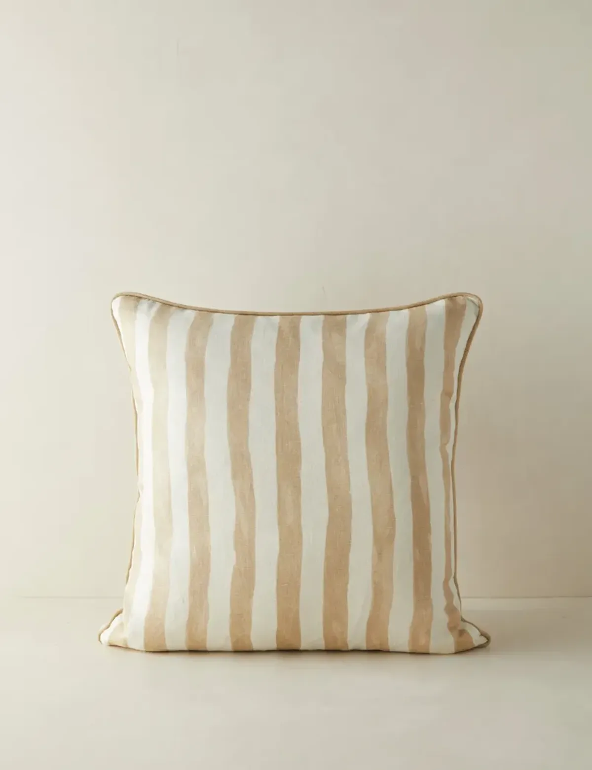 Painterly Stripe Linen Pillow by Sarah Sherman Samuel