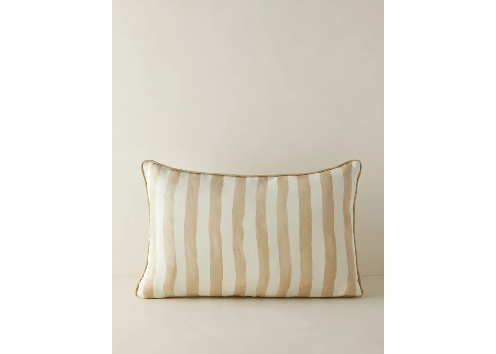 Painterly Stripe Linen Pillow by Sarah Sherman Samuel