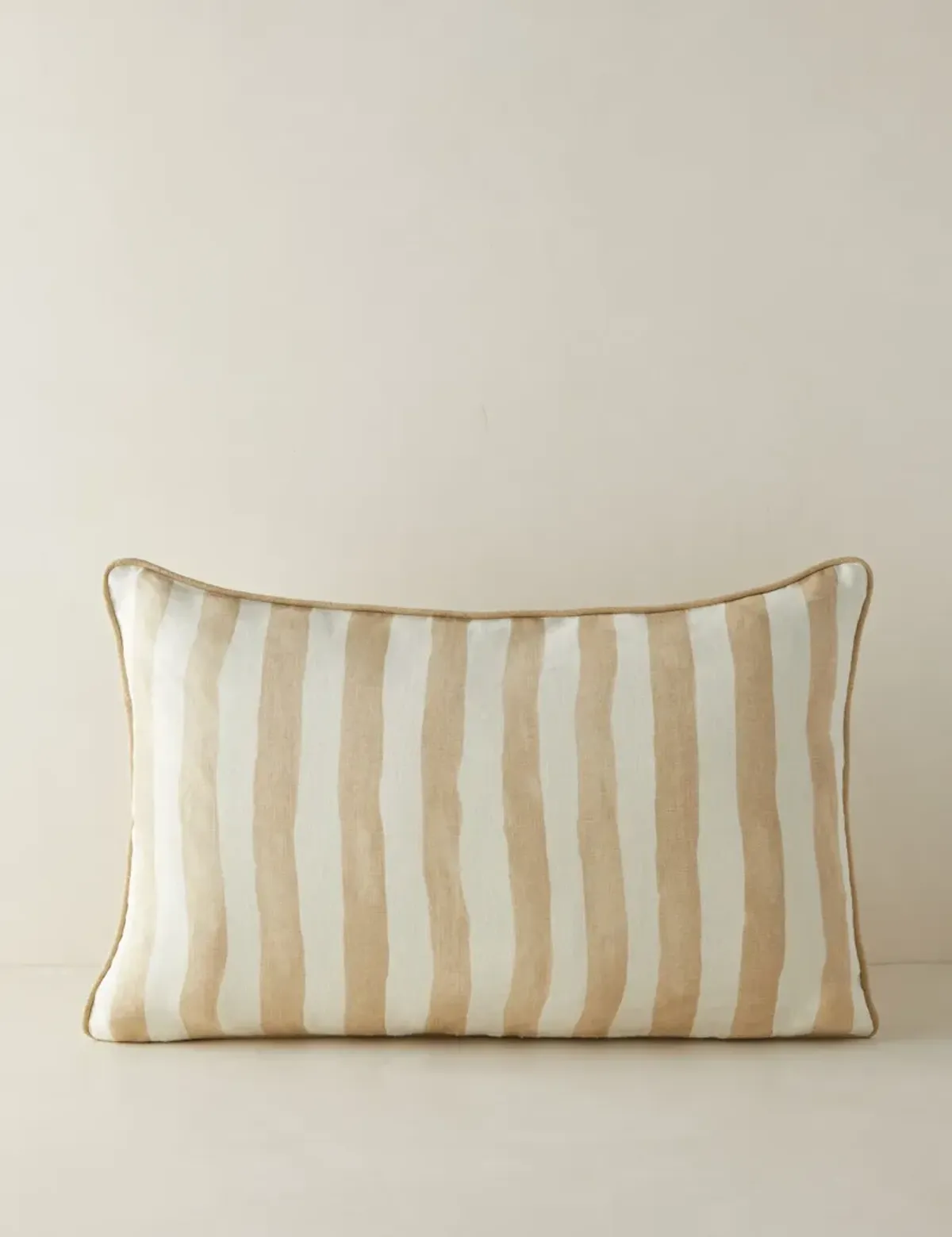 Painterly Stripe Linen Pillow by Sarah Sherman Samuel