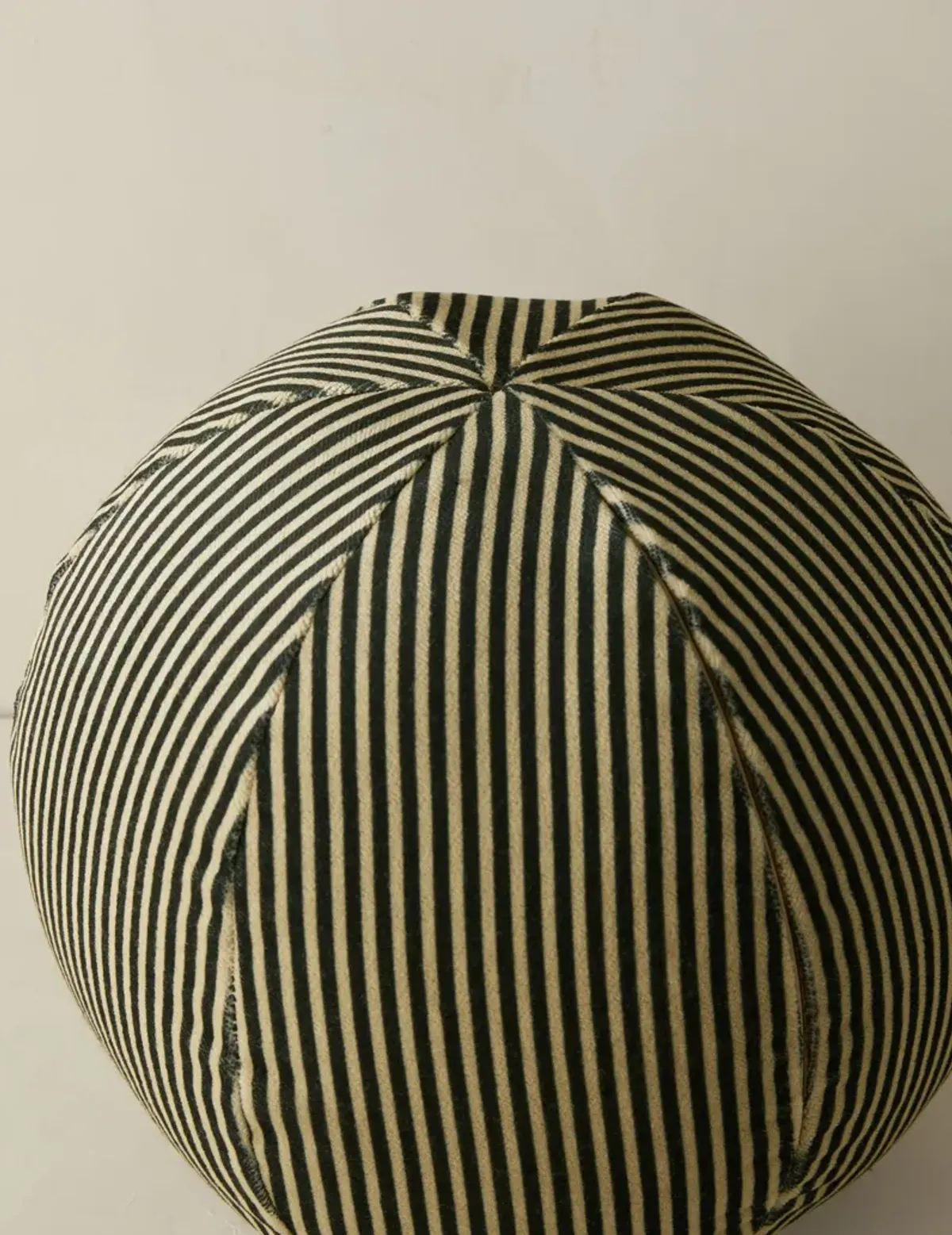 Striped Velvet Ball Pillow by Sarah Sherman Samuel