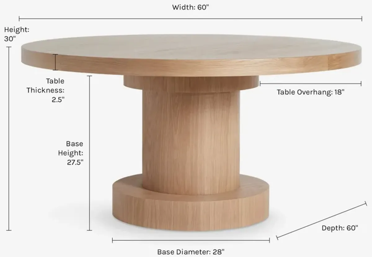 Karine Round Dining Table