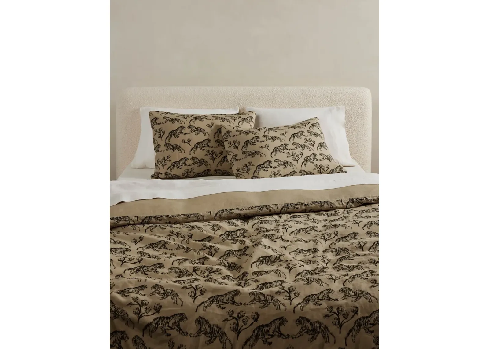 Tiger Hemp Duvet Cover by Sarah Sherman Samuel