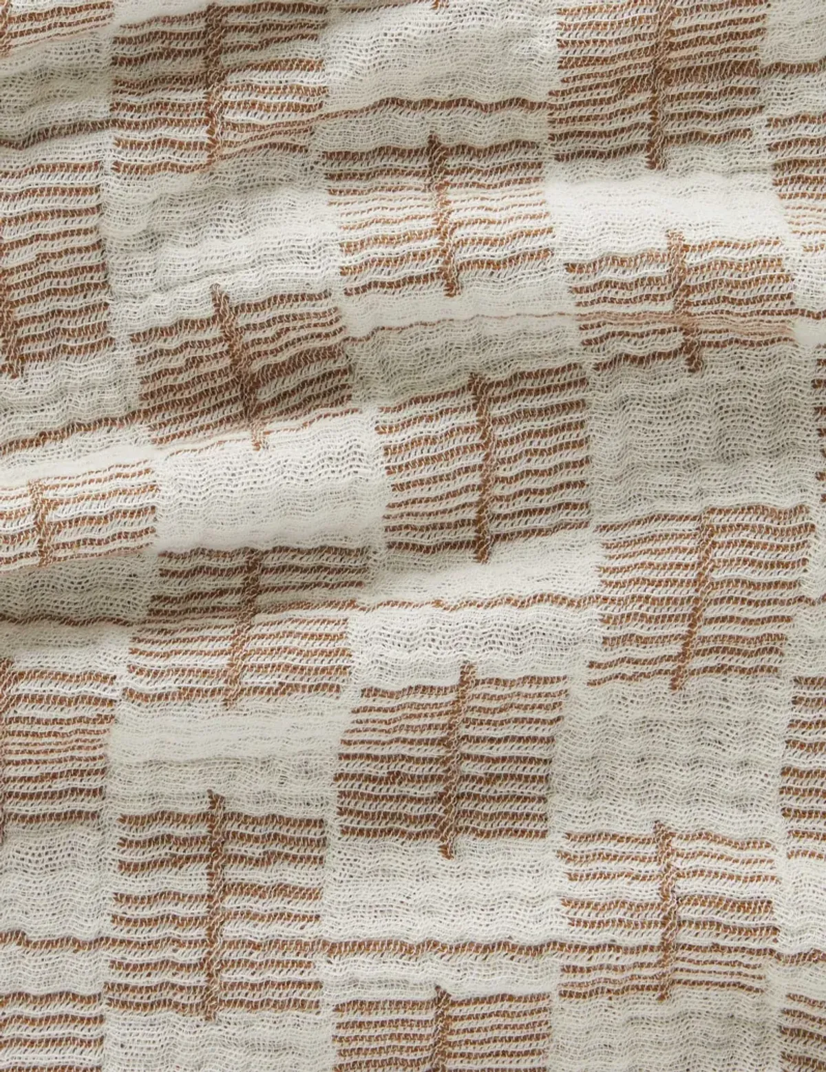 Basketweave Cotton Blanket by Sarah Sherman Samuel