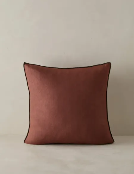 Carys Contrast Linen Pillow
